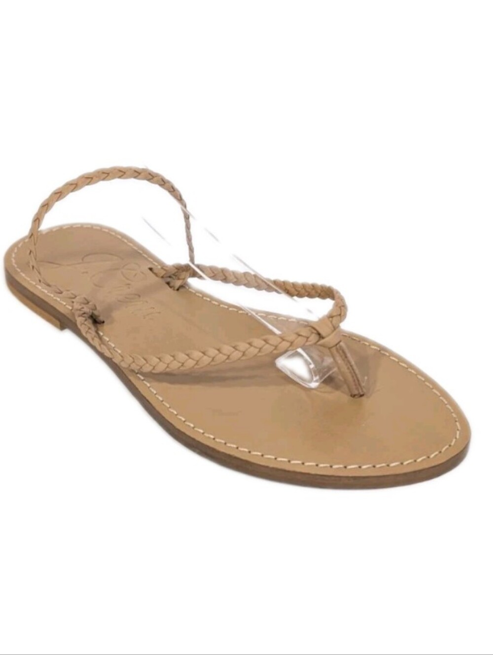 J Crew Capri Sandals sz 5 NEW Women Braided Leather Flat Shoes made in Italy
